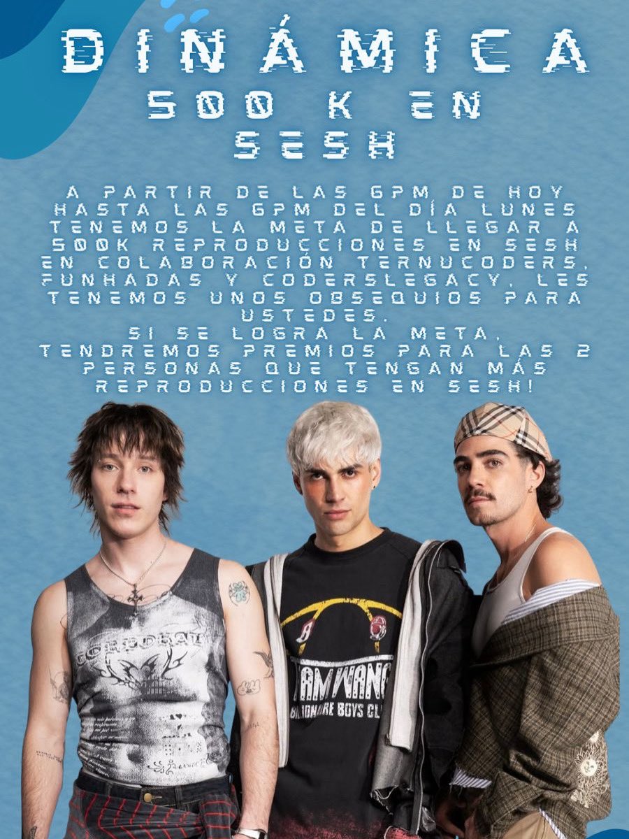 coderslegacy_'s tweet photo. Con @ternucodersMID y @Funhadas_de_cd9 vamos a premiar a las 2 que más reproducciones tengan en Sesh con un disco firmado por @CD9 si llegamos a la meta 💙🤩 https://t.co/U4VJWXvZlN