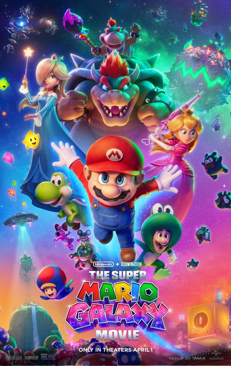 Watched Mario Galaxy Movie with my friends. I definitely think its made for fans and kids rather than movie enthusiasts. Its a lot of fun when you just going in as a fan of Super Mario series and not expecting more. They also fixed the awful licensed music issue from first one.