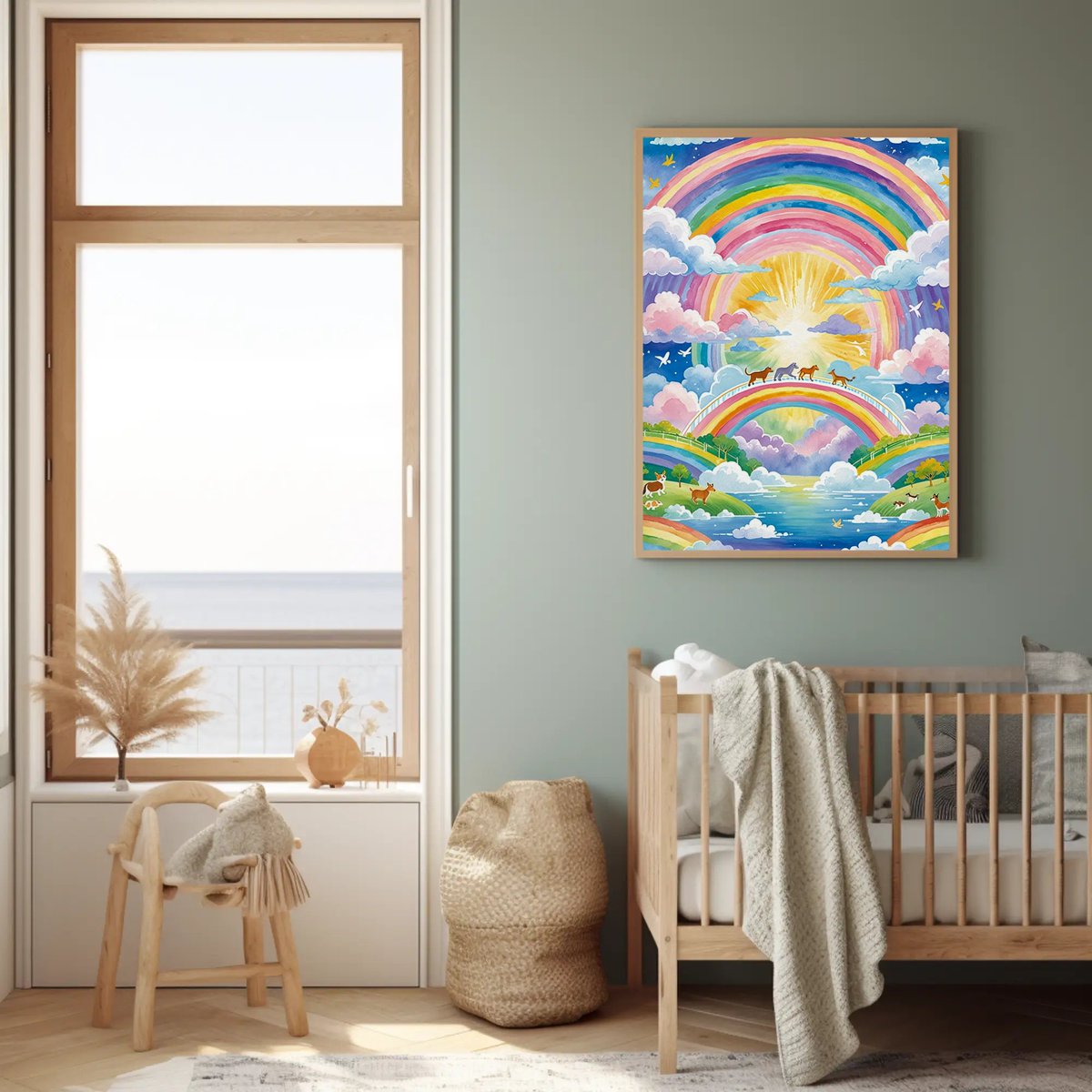NateHartPrints's tweet image. A quiet tribute to the bond we never lose.

Rainbow Bridge captures remembrance, peace, and connection through soft, calming tones.

printsbynatehart.com/b/kZBUA

#PetMemorial #AnimalArt #WallArt #PrintsByNateHart