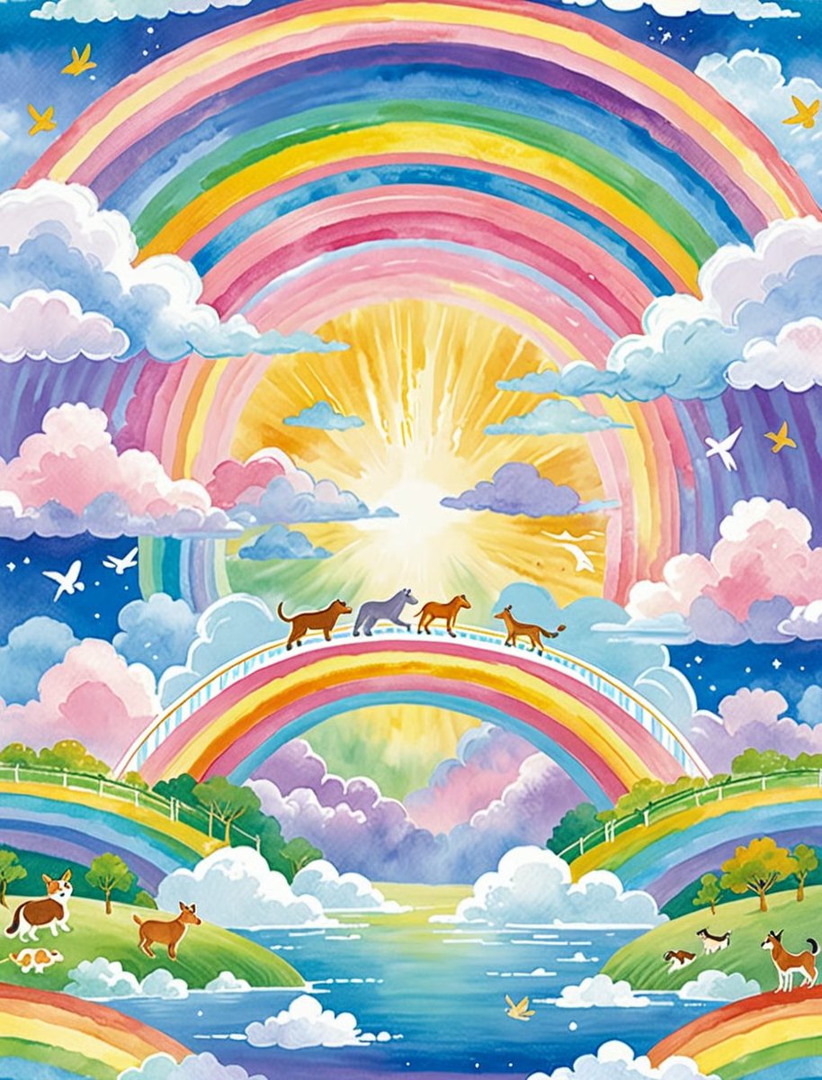 NateHartPrints's tweet image. A quiet tribute to the bond we never lose.

Rainbow Bridge captures remembrance, peace, and connection through soft, calming tones.

printsbynatehart.com/b/kZBUA

#PetMemorial #AnimalArt #WallArt #PrintsByNateHart
