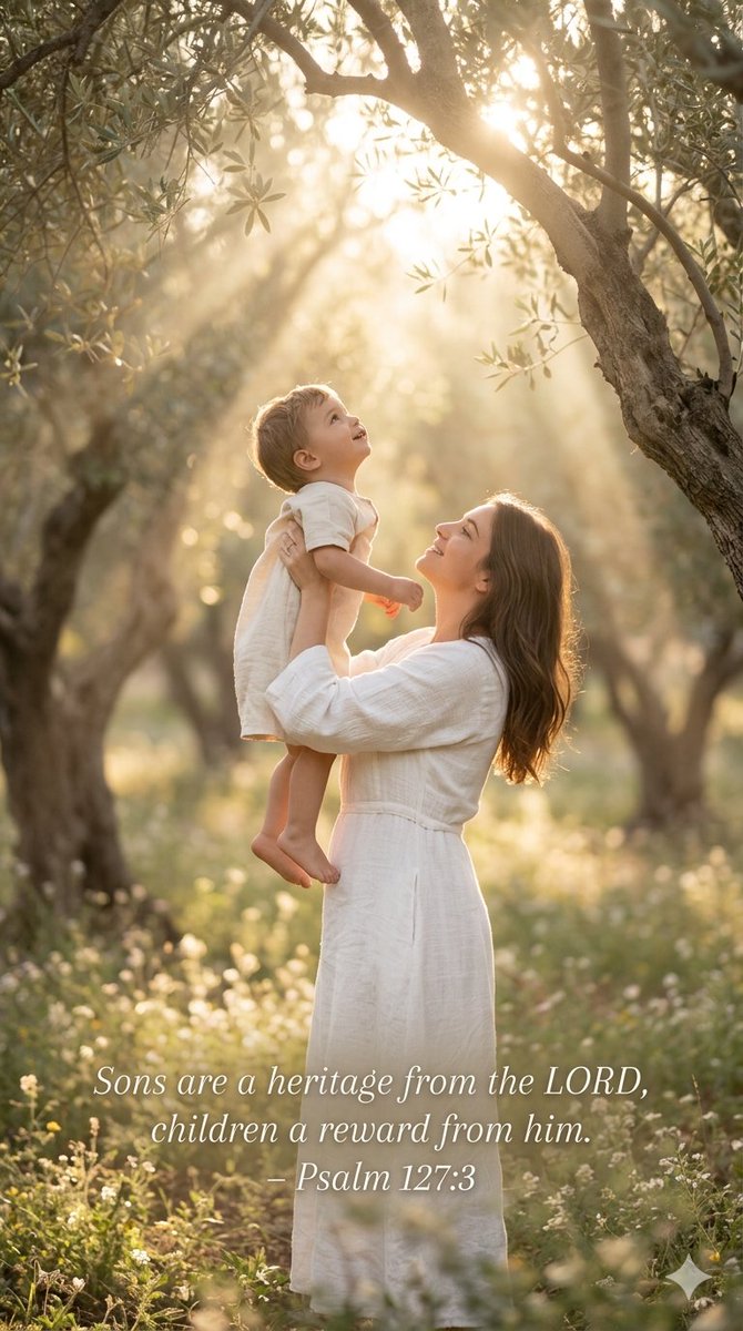 DailyBrdGospels's tweet photo. Every child is a precious gift from above. "Sons are a heritage from the LORD, children a reward from him." - Psalm 127:3. Tap ❤️ if you cherish the little ones! #Faith #Family #BibleVerse https://t.co/aqucAEGM6P