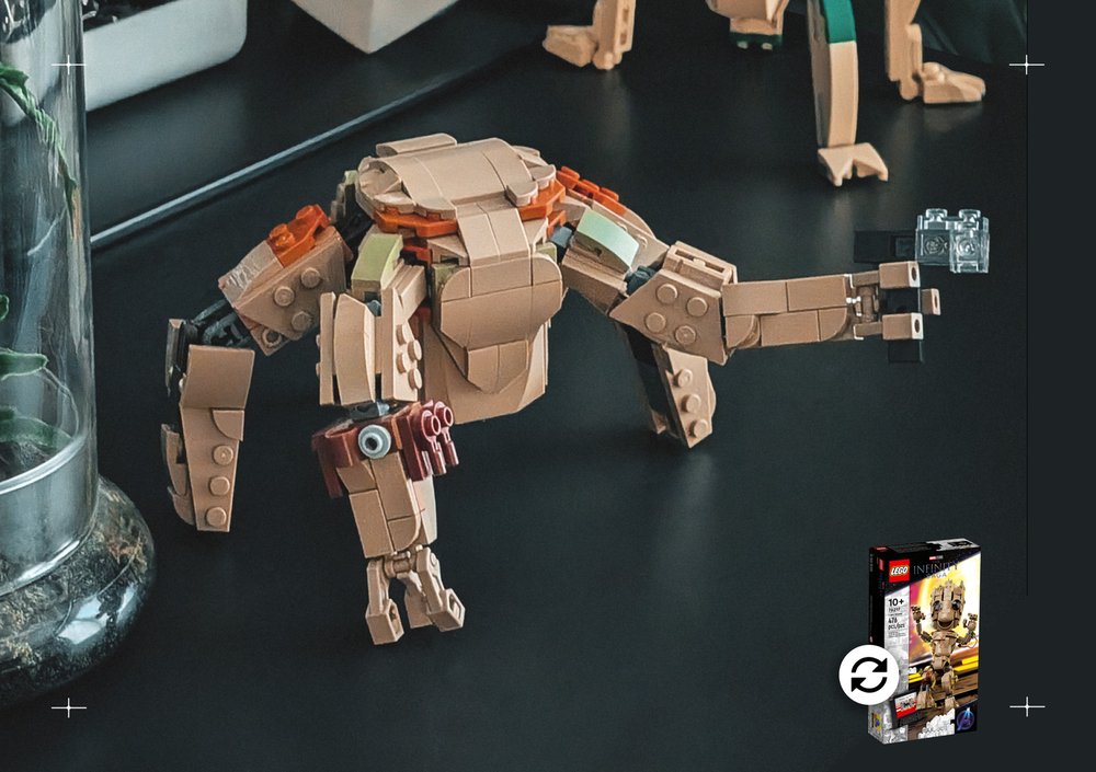 Rebrickable's tweet image. Turn your I Am Groot into the Scary Space Monster by @theastralj reb.li/m/257725?spot=… #lego #rebrickable #legomoc #alternatebuild