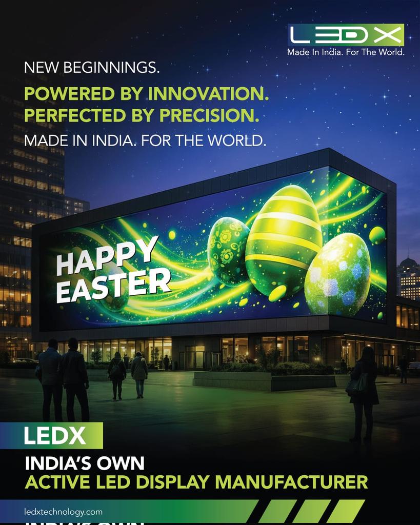 ledxtechnology's tweet image. As Easter brings new beginnings, LEDX reflects this spirit through innovation and manufacturing excellence. Made in India for the world.

#HappyEaster #EasterSunday #LEDX