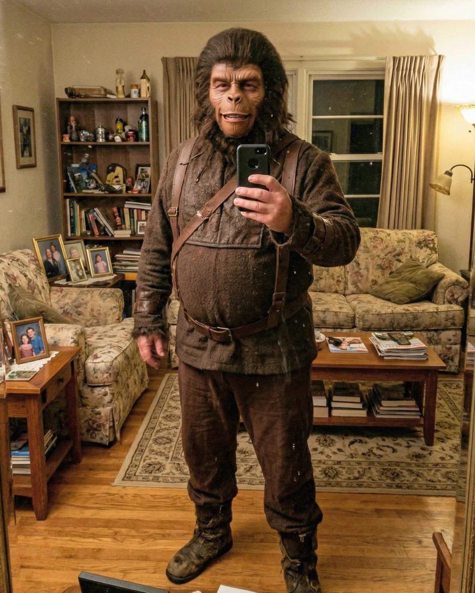 Now that Artemis II has launched, we have 9 days to get every person on Earth a Planet of the Apes costume so we can pull off something absolutely hilarious when the astronauts return. #artemis2