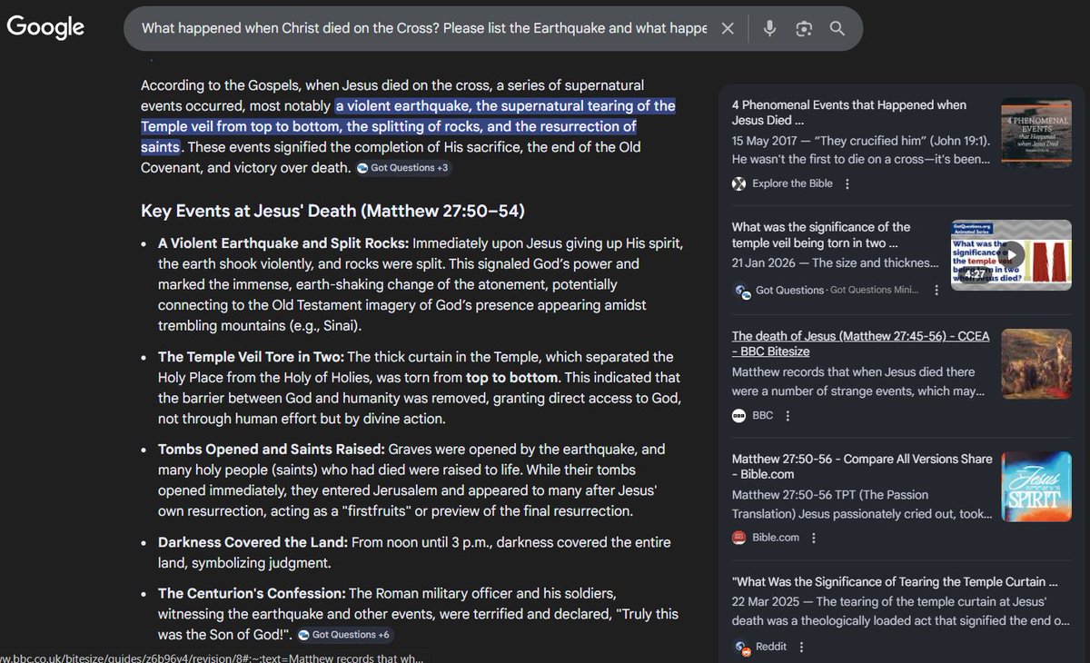 Michael65413248's tweet photo. https://t.co/TtDxoTOXHi
This is for those who're drawn by God #John6:44-45 https://t.co/O6wI4HWa3U
What happened when Christ died on the Cross? #Matthew27:50–54 https://t.co/RTsN9kxPaH
📹 https://t.co/uN8pQGgvfD
Historian record
https://t.co/lVUfbpga7y
🎵https://t.co/ZyajhfW4qe https://t.co/u8tMTQb37i