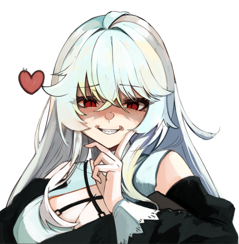 スペクター(アークナイツ) 「おはシャーク! 今日のスペちゃん(塗入り)」|ミディアムレア🐉お仕事Skeb募集中‼のイラスト