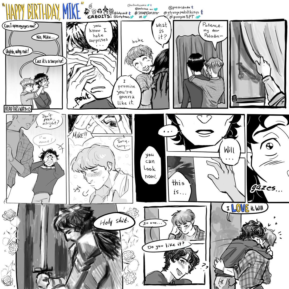 ess ✶⋆.˚ MIKE WHEELER BDAY 💙 tweet media