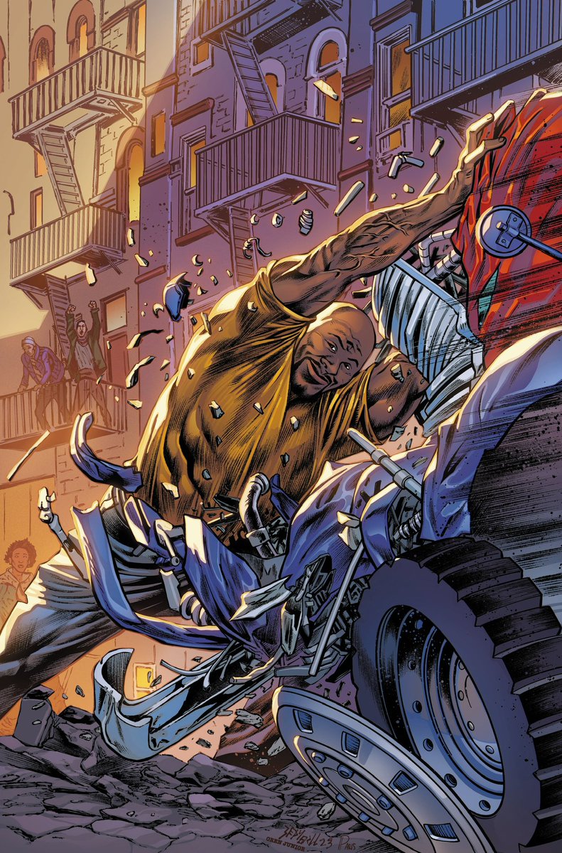 SeanDamienHill's tweet photo. Luke cage cover 

Pencils by me

Inks @orenjunior_inks 

Colors @ParisAlleyne https://t.co/ajgllbWTd2