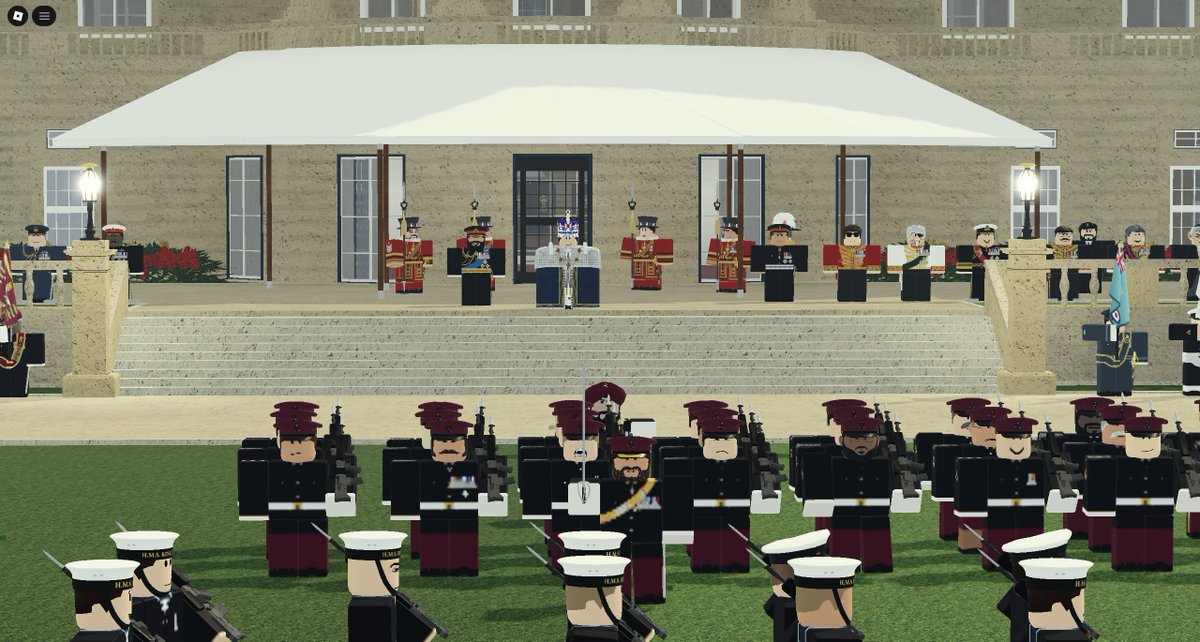 Tonight, the Gentlemen-At-Arms took part in the Coronation Ceremony of His Majesty King Louis Wellesley, an event which they had practised with other members of the Royal Household. A few handful of Guardsmen also volunteered to stand guard at Buckingham Palace during the parade.