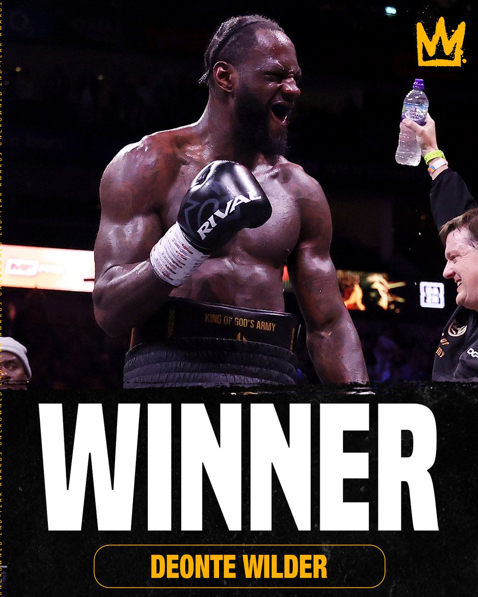 uncrownedcombat's tweet image. Deontay Wilder wins – who's next? 🤔 #WilderChisora