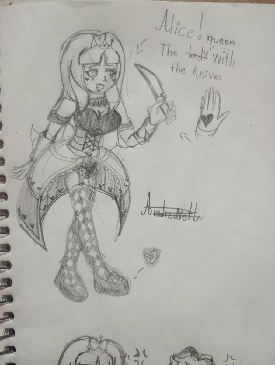 Cami_Saori2's tweet image. Hoy les muestro el nuevo diseño de Alice de mi universo alternativo "MarchiClown". En este AU Alice es una adicta al peligro, le encanta correr riesgos y es una experta en trucos con cuchillos. 🔪❤️ #MTMB #aliceaduraice #MarioTheMusicBox #marchiclown