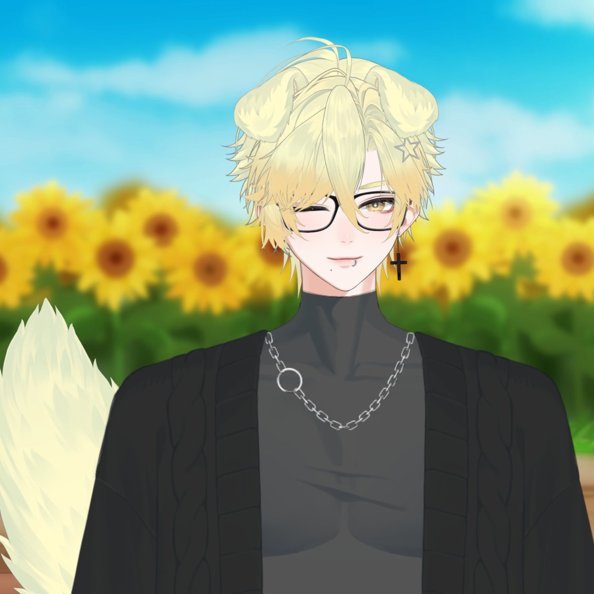get to know animaya :}
× age: 21‼️
× gender: man. (🏳️‍⚧️)
× sexuality: ace + bi
× height: 5'6"
× fave color: yellow 💛
× fave food: alfredo pasta 
× fave game: a date with death
× fave show: the orville 
× fave anime: tbhk 
× fave animal: dogs or arctic foxes 🫶