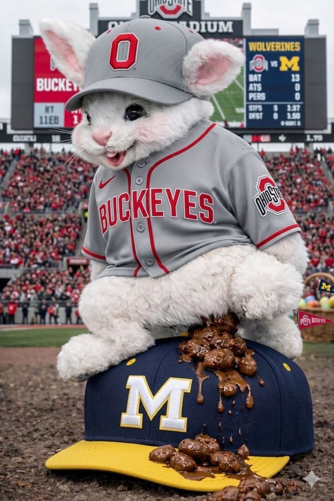 catfishrollo's tweet photo. Happy Easter! And Go Buckeyes! https://t.co/DWnSbyEuGk