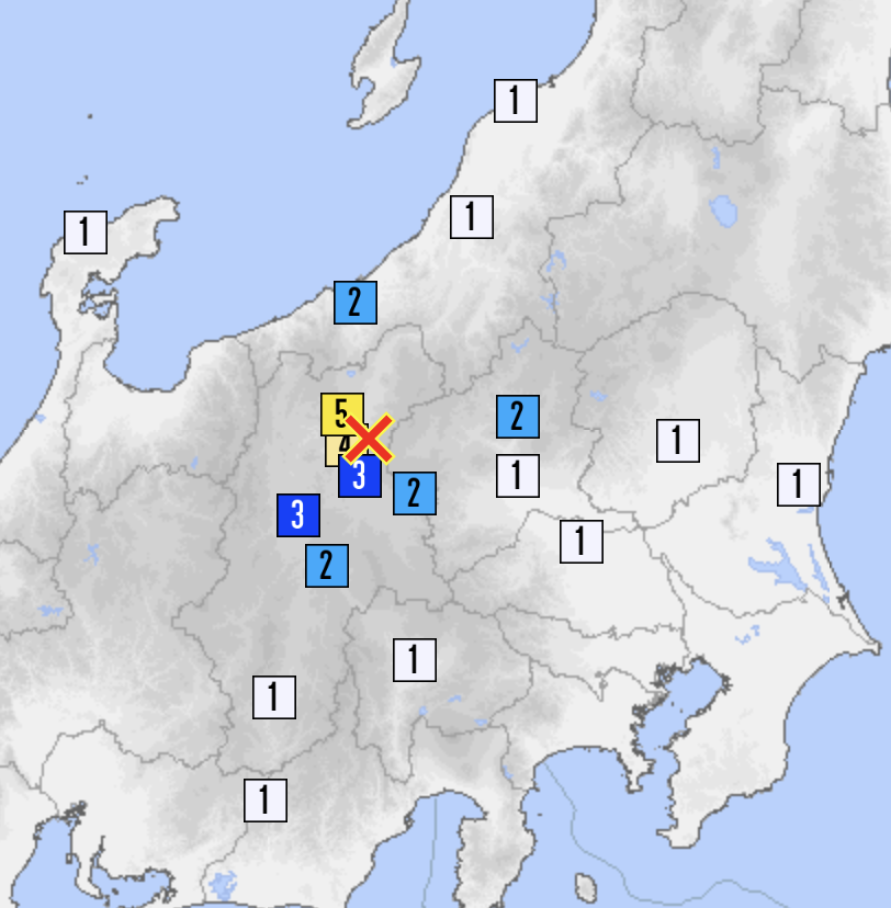 地震インフォ tweet media