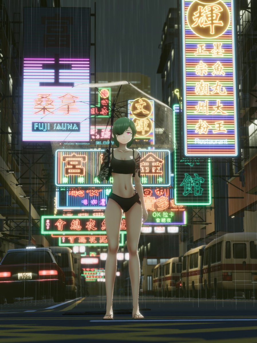 plectrumxr's tweet image. "It was a rainy day in Mong Kok when I met her.."

#indiegame #cyberpunk #noir #projectmix