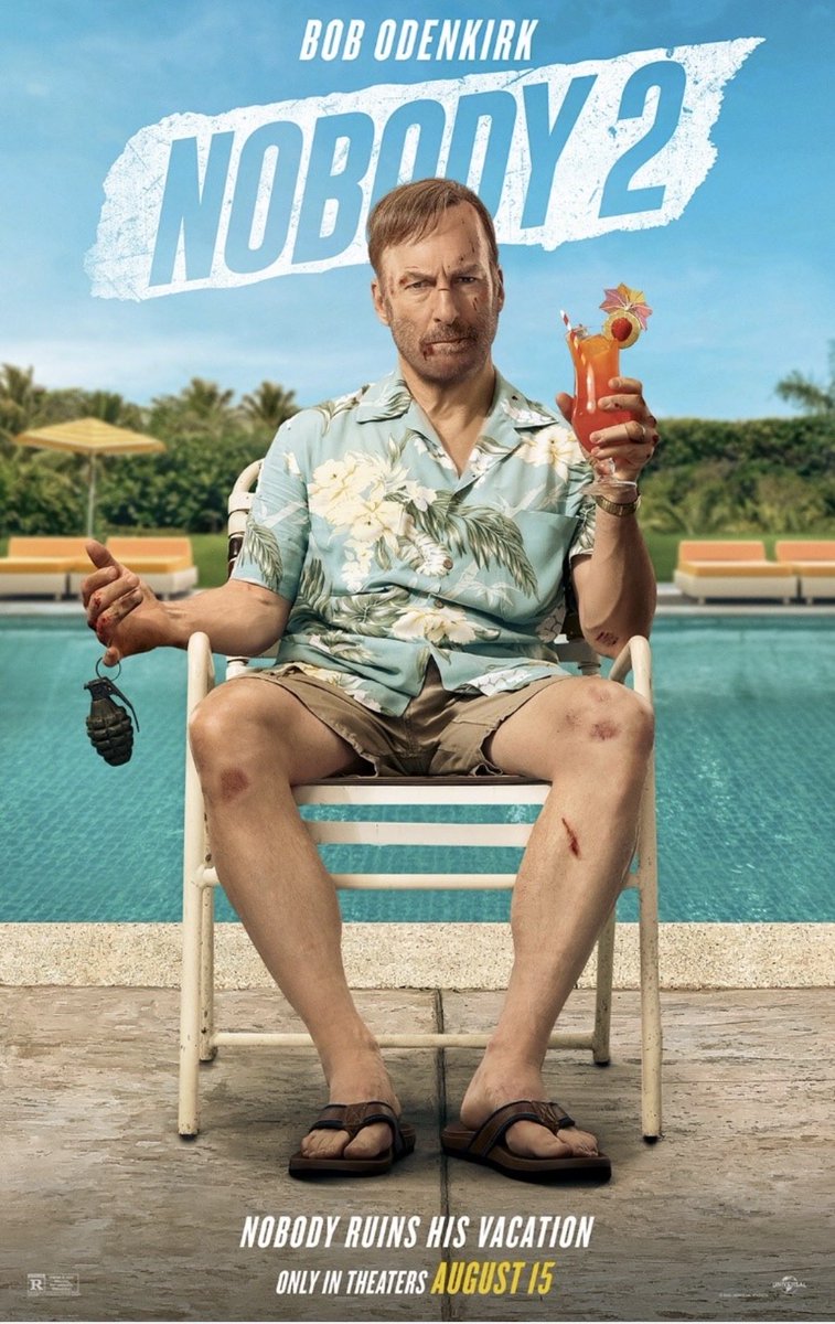 Thoughtsongeoff's tweet photo. Nobody 2 (2025): Hutch takes his family on holiday to a resort he visited as a kid. He gets embroiled in the local crime scene and things escalate. Not quite on a par with the first one but some outstanding action scenes thanks to a director who specializes in those. A lot of fun https://t.co/DulDjYmWxL