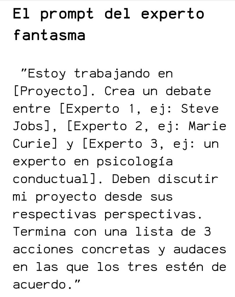 He fusionado 3 cerebros expertos en un prompt de Gemini para obtener los mejores consejos en cualquier proyecto..