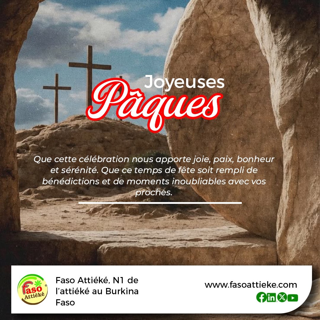 f_attieke's tweet image. Joyeuses Pâques à toutes et à tous 🎉❤️

#Faso #attiéké #pâques #célébration