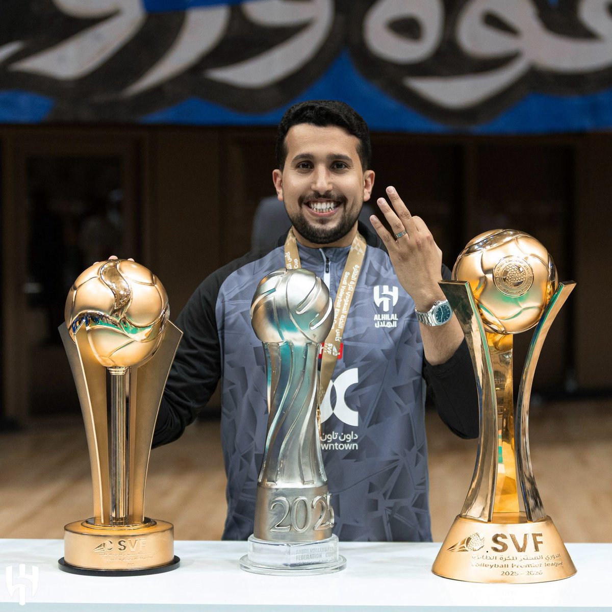 DR_ALI5's tweet photo. سيظل موسم 2025–2026 موسمًا استثنائيًا في مسيرتي،
رُزِقتُ فيه بابني الأول (غانم)،
وحققنا مع الأباتشي ثلاث بطولات 🏆🏆🏆

الحمد لله على جميع نِعمه 🙏🏻💙 https://t.co/Ws6QbfeJer