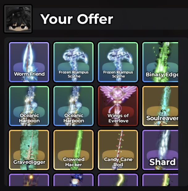 roycosapiig's tweet photo. wts skin rod
wings 130
oceanic harpoon 80
sisanya 30k/ea https://t.co/QrMpao9Mlq