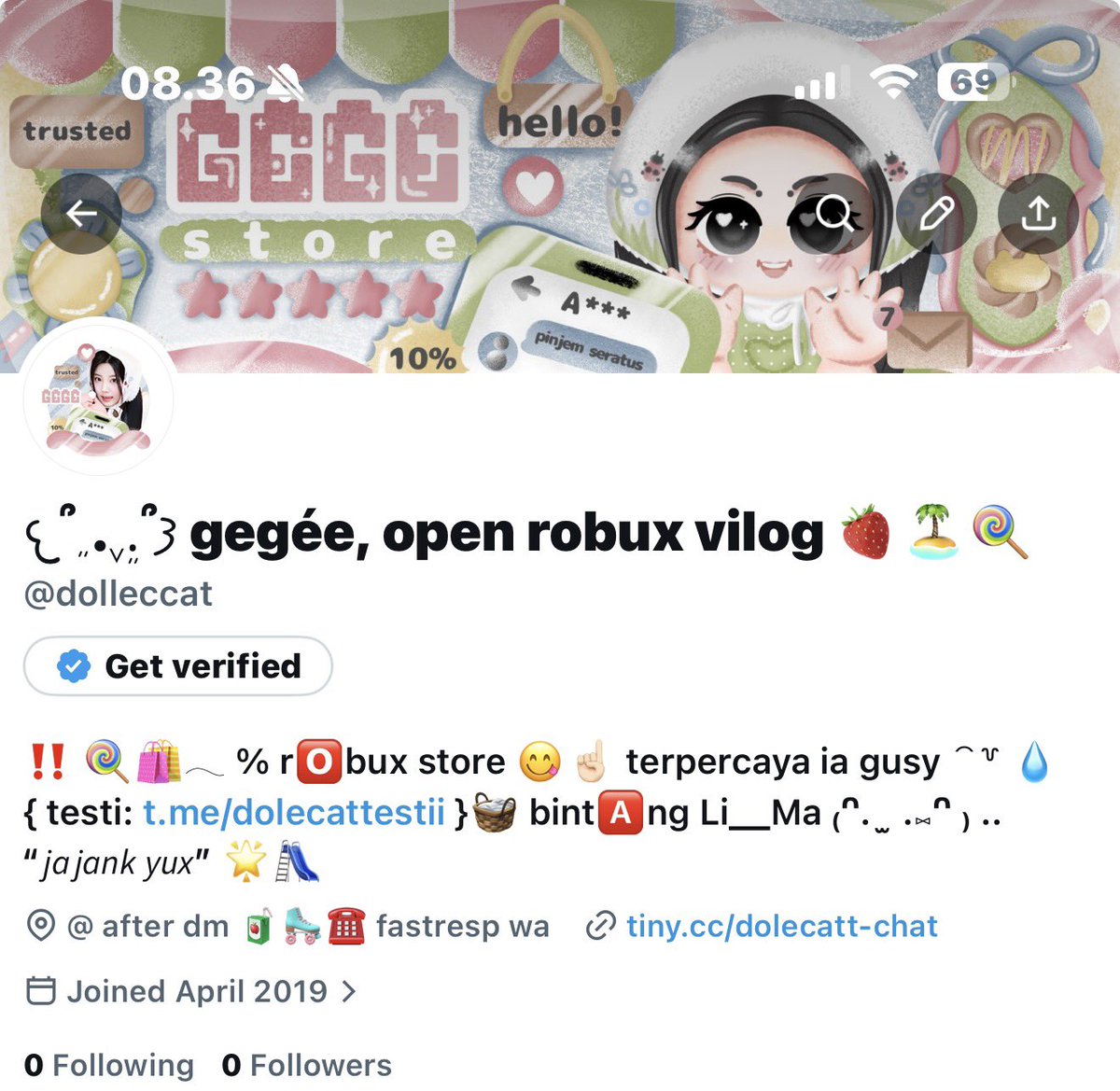 𐔌՞ ܸ.ˬ.ܸ՞𐦯 gegee, open robux vilog 🍭🛼🏝️ tweet media