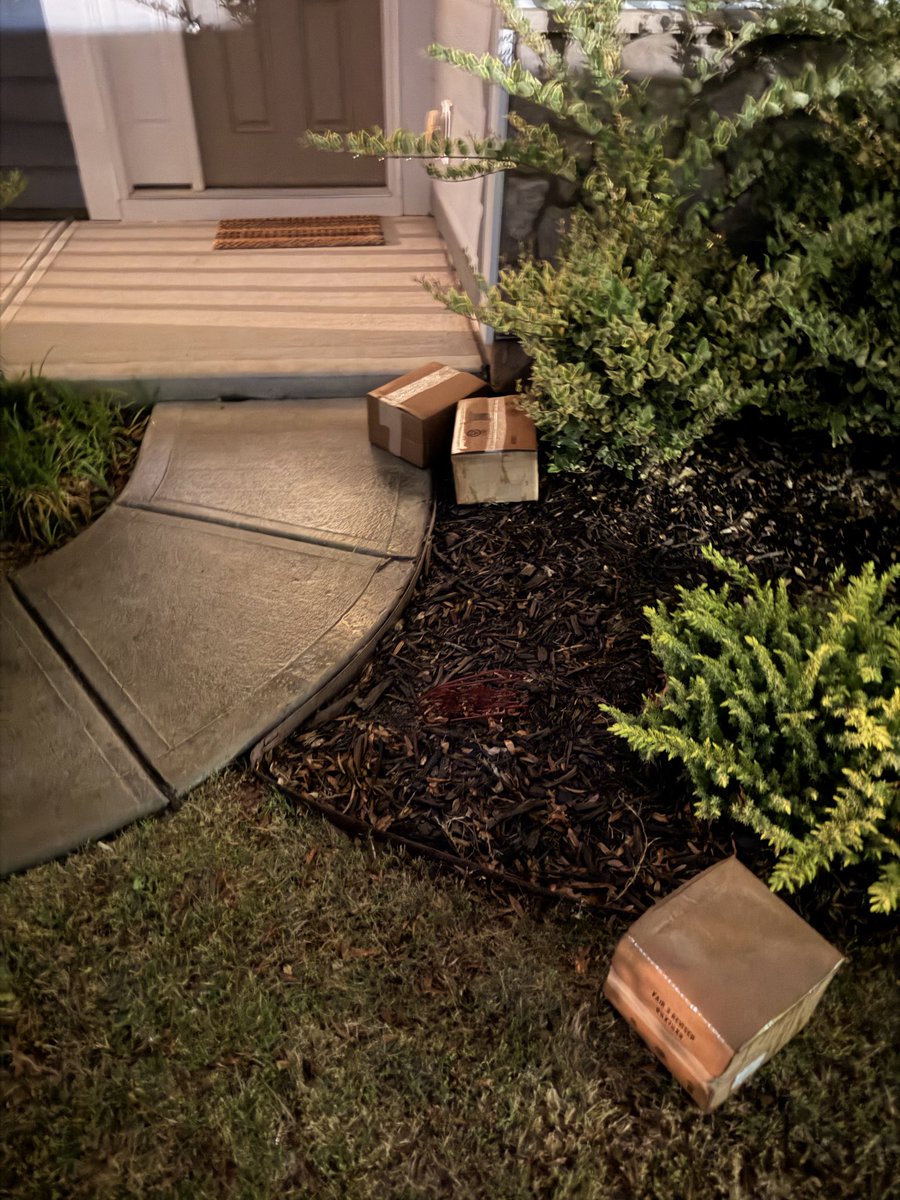 Mistah210's tweet photo. Thanks @UPS how’d you know I prefer my packages soaked in the rain? https://t.co/Vgfu7mJvMN
