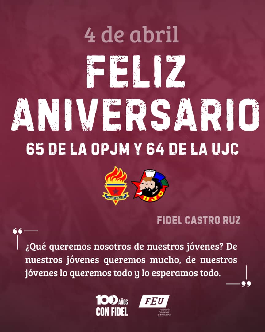 #Felicidades
<a href="/DayneSabado/">Dayne Sabado</a> <a href="/irileydis78859/">Irisleydis Oviedo</a> <a href="/rlicea_mojena/">Ernesto Licea Mojena Secretario del PCC IJ</a> <a href="/IbrahinUniver/">Ibrahin Gonzalez</a> <a href="/Magui39279433/">Magui</a> <a href="/rlicea_mojena/">Ernesto Licea Mojena Secretario del PCC IJ</a>