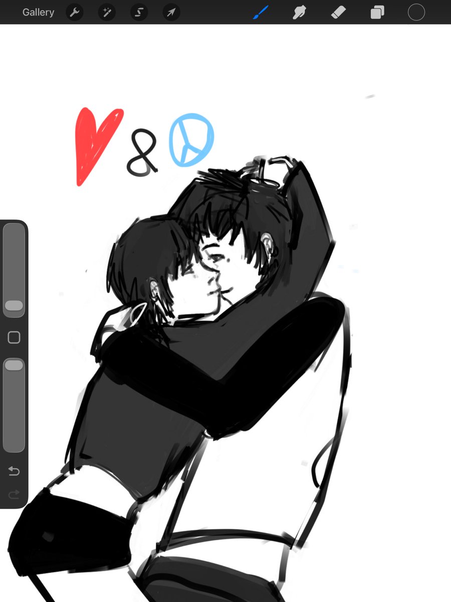 Abandoned sketch but they’re so cute I love them #vashmeryl