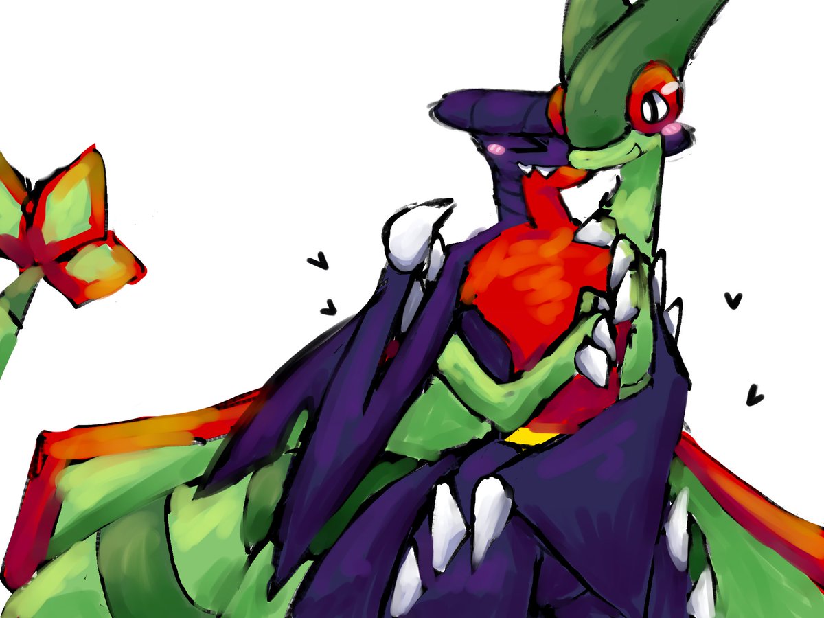 grandmaedger's tweet image. ❤︎
#flygon 
#garchomp