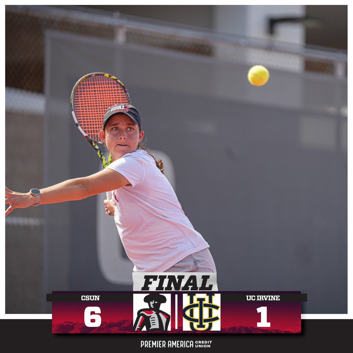 Two Big West Wins in a Row! <a href="/CSUNWTennis/">CSUN Women's Tennis</a> delivers dominant performance against UC Irvine, 6-1.