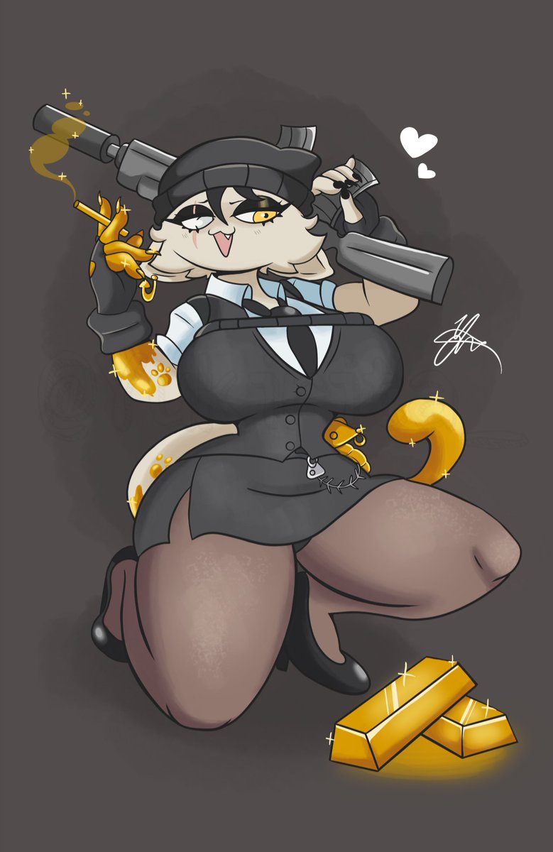 《 Meowgold 🐾✨️  •°♡ 

More gold.... 🌟

#Fanart • #Art • #Meowskulls • #Marigold • #Fortnite • #FortniteArt • #Furry