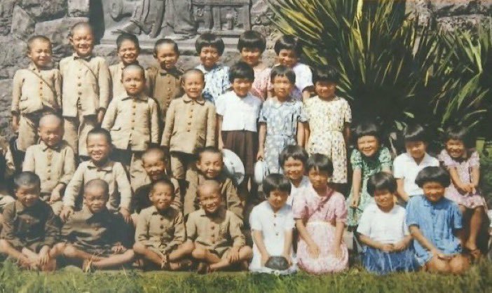 On July 24th 1945 US air raid on Hotojima, Oria Prefecture bombs landed on Hodojima Elementary School during class killing 124 children.

This is the school photo of the children who was killed.

With the bombing of Minab Elementary school It feels like history is repeating