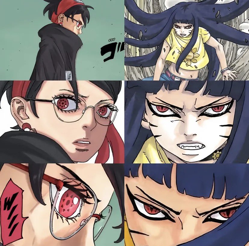 noble_urch's tweet photo. Himawari and sarada serving looks and power! https://t.co/uq1RFRPrkf