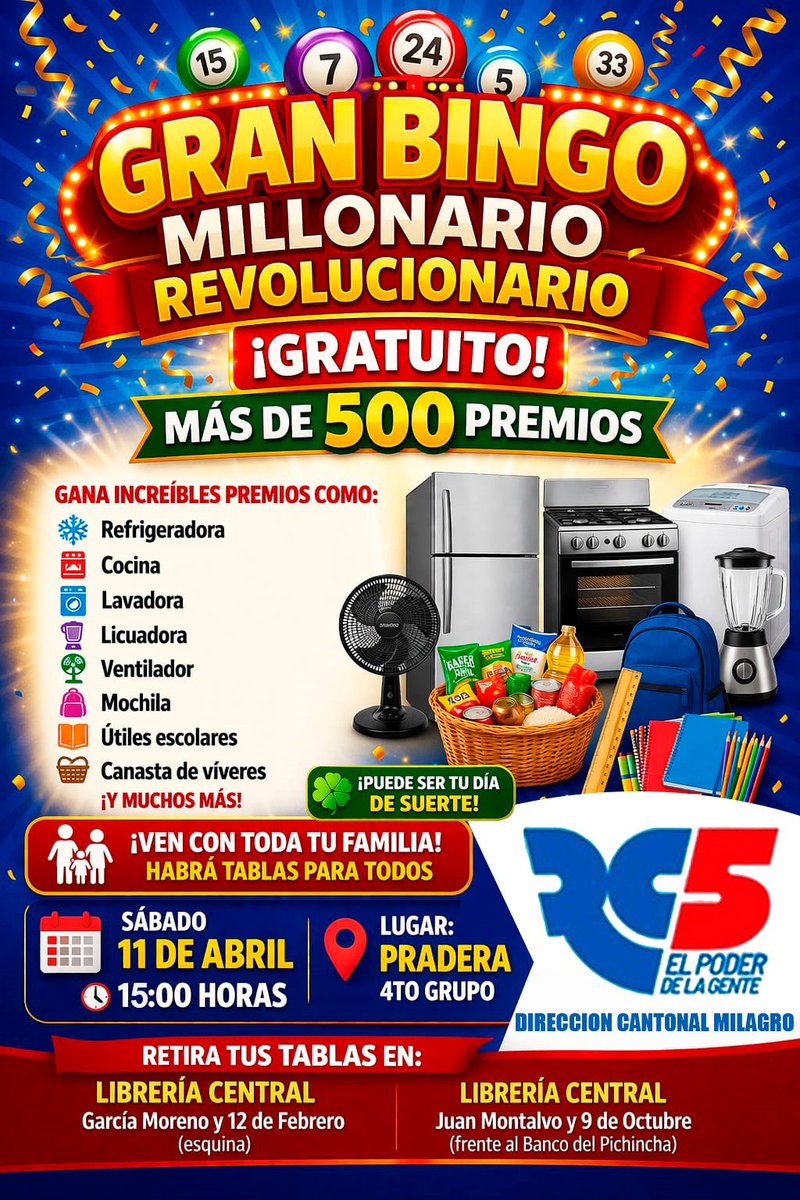 Revolución Ciudadana Milagro tweet media