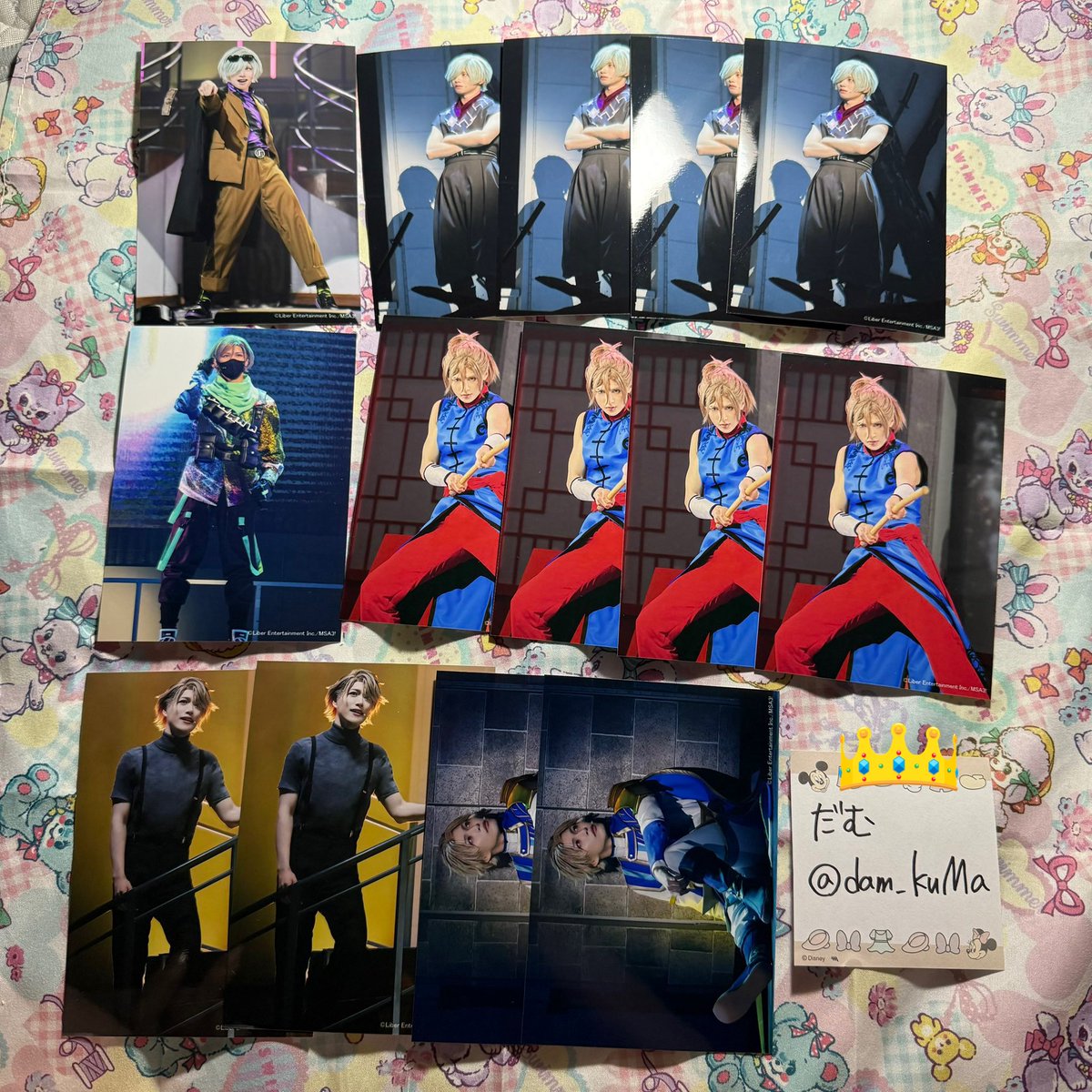 dam_kuMa's tweet photo. 【交換】エーステ　A3！　ランダムブロマイド　ステージショット　ランブロ　ステショ　CD 特典 ブロマイド
求）1枚目　☆ 千景、ガイ、左京、丞、シトロン
譲）2〜6枚　万里、千景、真澄、莇、太一、紬、至、密、綴、一成、三角、東、誉、左京、臣、九門、咲也

条件及び画像続きます
→ https://t.co/vstZb08Slm