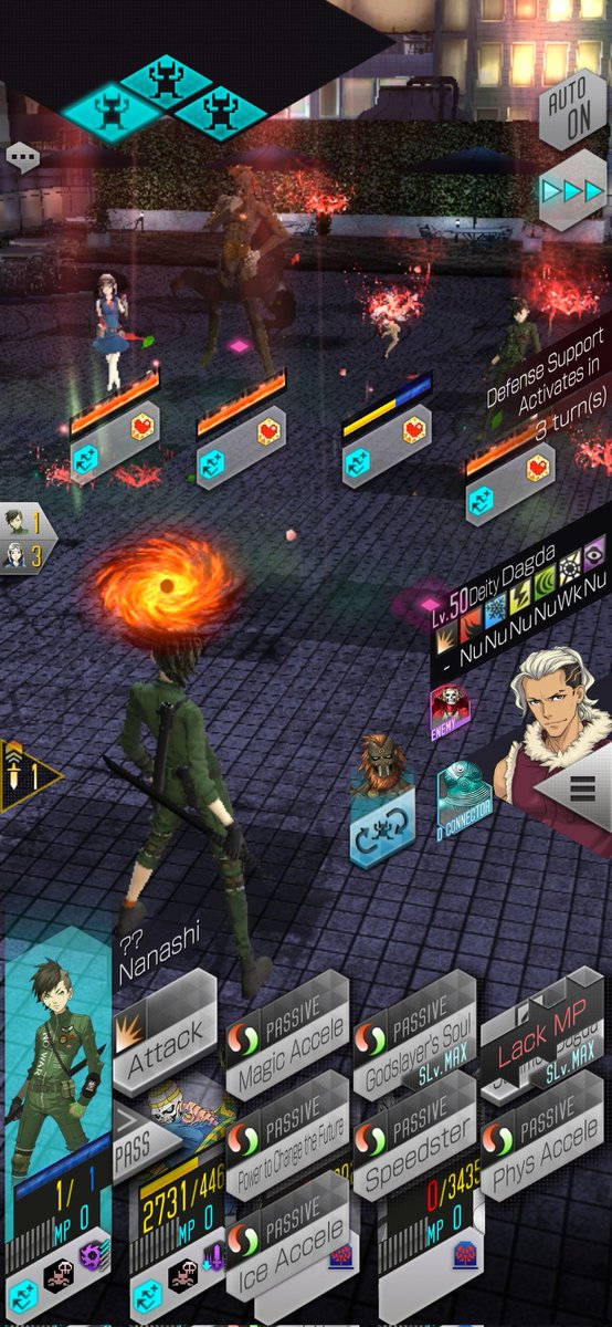 ニュクスが行動直前や戦闘不能時に、どうしてもナナシのリンク効果を発動させてしまい、その結果、次に動く悪魔がMPを回復できなくなってしまう
という問題が頻繁に起きるのですが、これって仕様としておかしくないでしょうか？
#D2メガテン