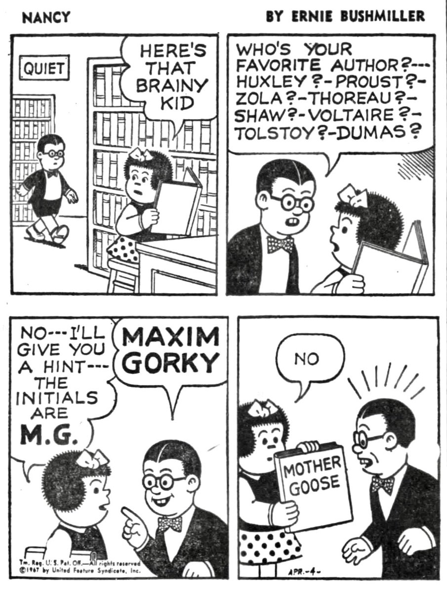 Nancy Comics by Ernie Bushmiller tweet media