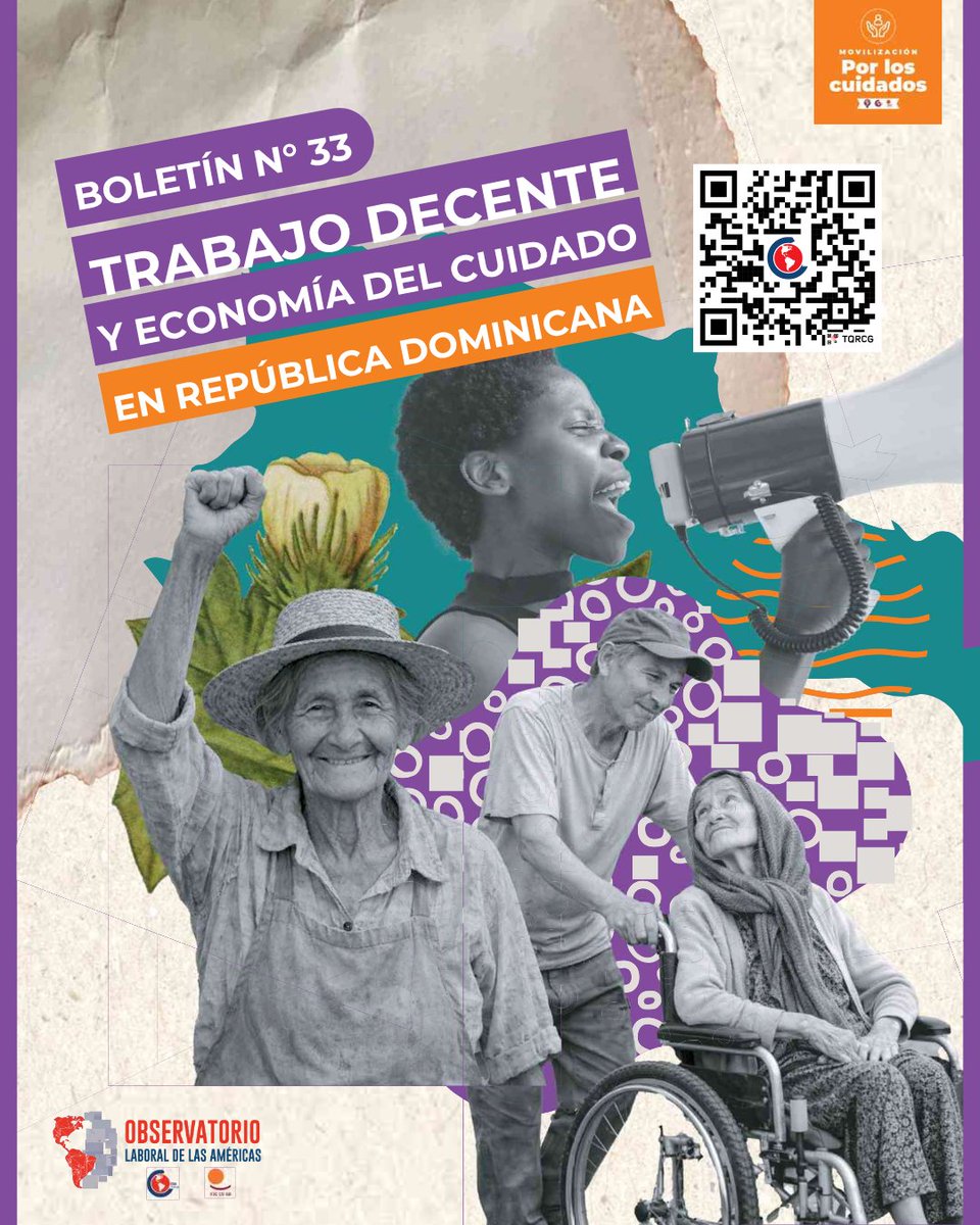 CSA_TUCA's tweet photo. 📢 ¡Nuevo Boletín del Observatorio Laboral de las Américas (OLA) disponible!
🇩🇴 Boletín 33: Trabajo Decente y Economía del Cuidado en República Dominicana
¿De qué hablamos cuando hablamos de cuidados? https://t.co/ygE0ZkjhAJ