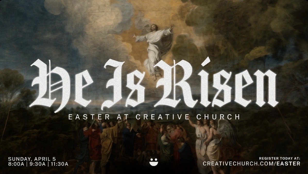 I am excited to share Kristine is singing LIVE tomorrow with the Creative Church choir celebrating Jesus’ resurrection for Easter Sunday.

Join me at either of the services in person or online!

In person info:  subspla.sh/6y8xr5b

Online on YouTube:  youtube.com/@creativechurc…