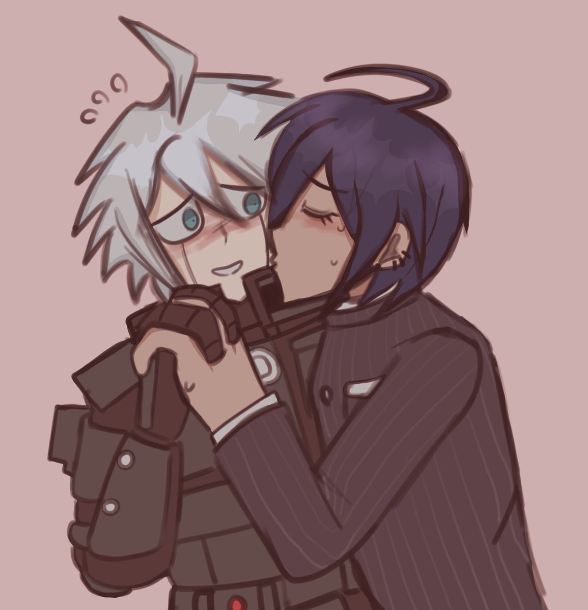 Musseene's tweet photo. nervous kisser (first post) #saiibo #shuichisaihara #kiibo https://t.co/ap5bRgpAP1