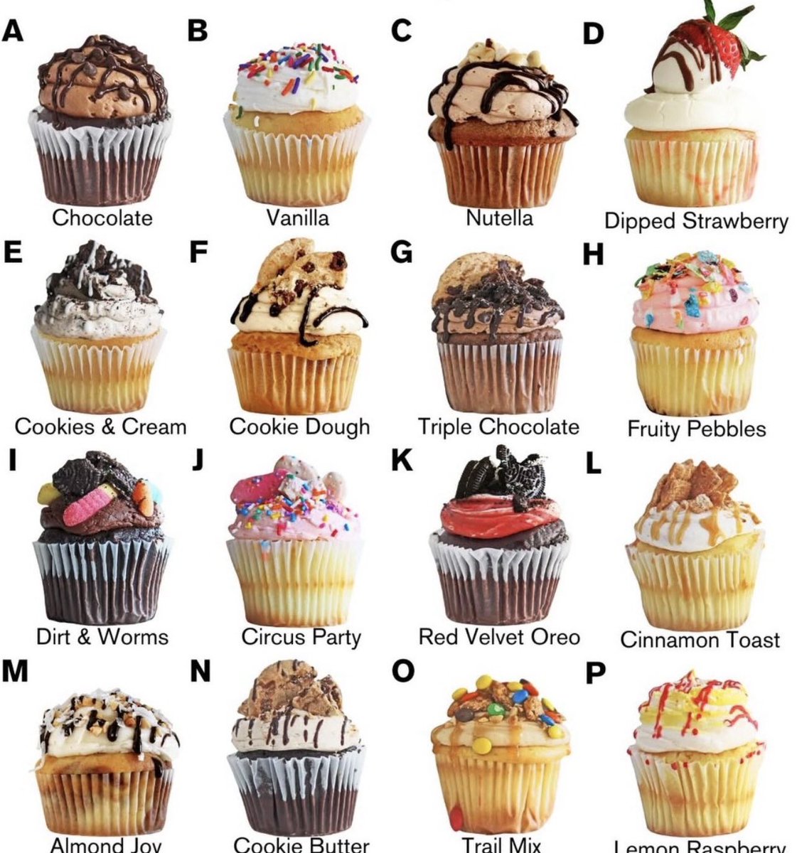 billyinohio's tweet photo. choose 2, what are you having? 🧁 https://t.co/UNNtGMSQOt