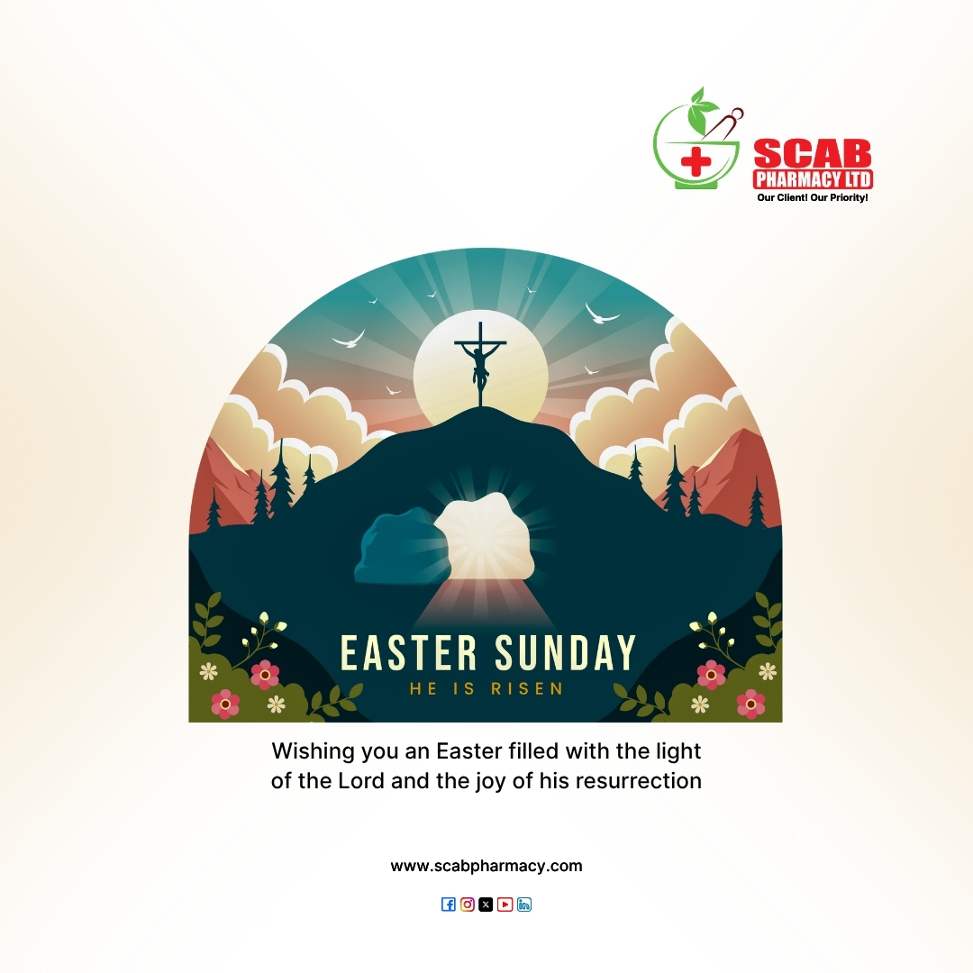 scabpharmacy's tweet photo. Hop into a healthier Easter with SCAB Pharmacy Limited! 🐇🌼 This Easter Sunday, we wish you renewed health, happiness, and the joy of new beginnings. Count on us for all your wellness needs as you celebrate this season of hope and renewal. Have a safe and blessed Easter! ✝️💚 https://t.co/6LLzZgiHo3