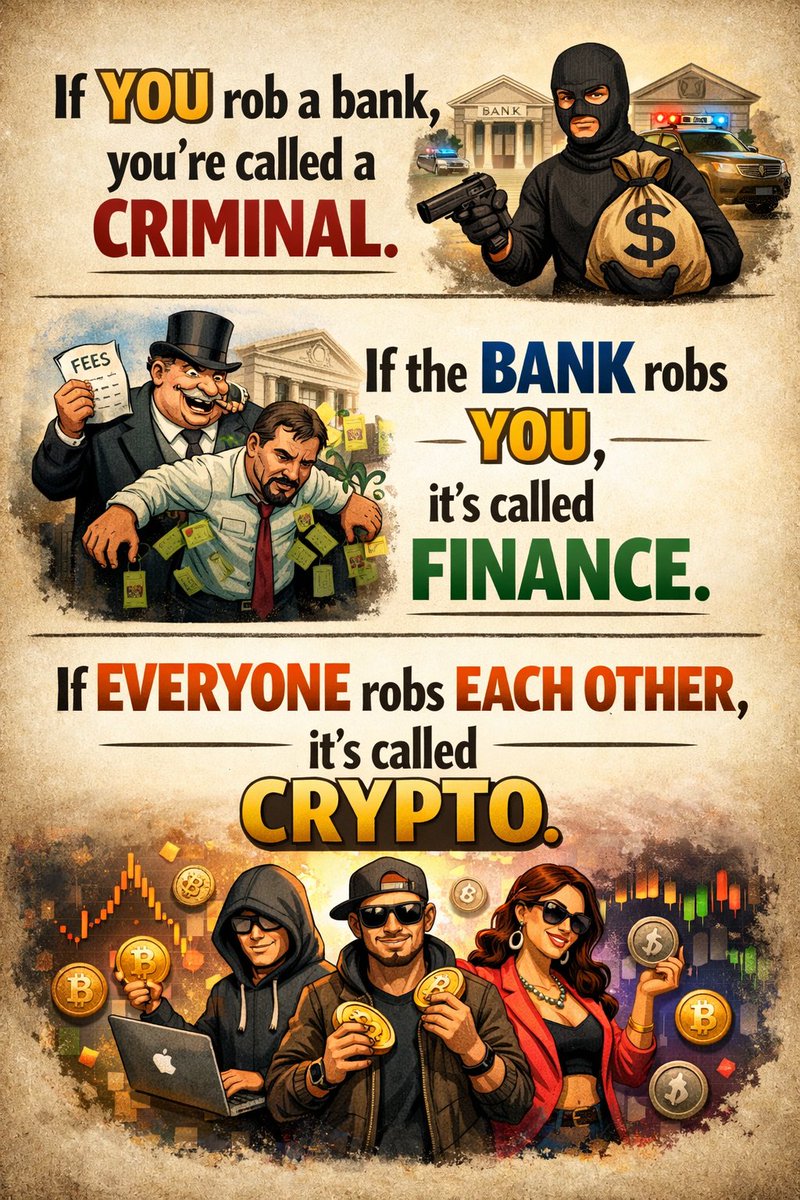 Same theft. Different branding.
#Crypto #Finance #TradFi #Web3 #Bitcoin