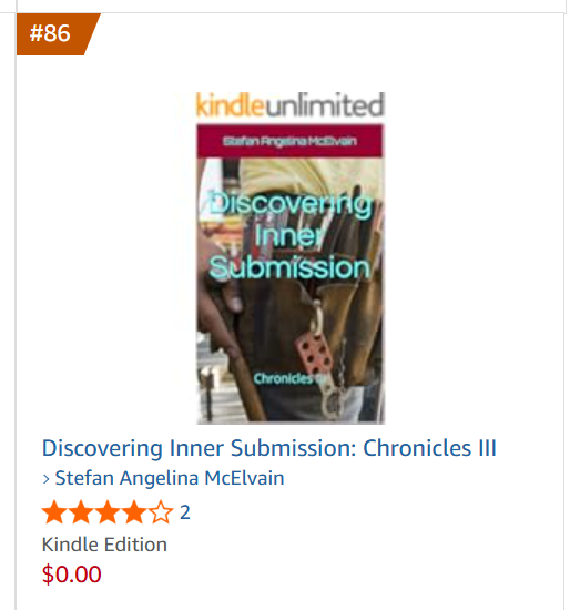 stefanangelinaM's tweet image. Amazon #bestseller
#86 BDSM Erotica 
Download 4 FREE 
Deal ends at midnight