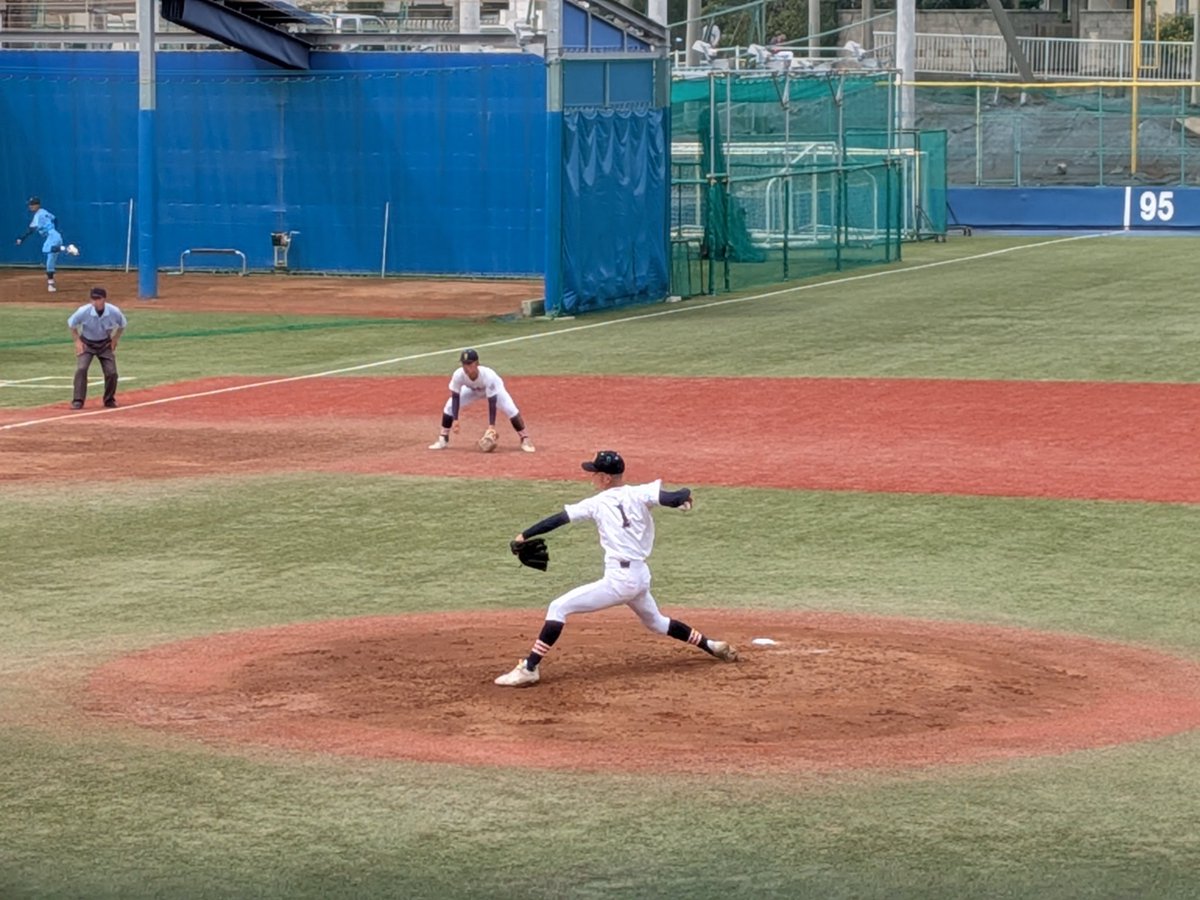 【硬式野球部】
春大会2回戦！2回裏 武相5-0湘南学院
富田君、小林君、盛山君のタイムリーでリードしています📣🎶