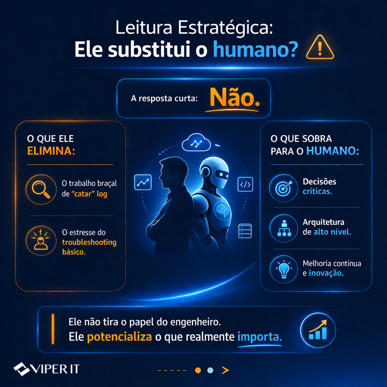 danielbastos's tweet photo. Sua equipe gasta mais tempo "apagando incêndios" ou construindo o futuro do produto? 

A investigação manual de incidentes é um dos maiores gargalos de produtividade em tecnologia. A correlação básica de dados consome horas preciosas de talentos caros.

A nova fronteira da AWS traz agentes de IA que atuam como engenheiros DevOps dedicados à investigação automatizada.

📌 O diferencial real:Não é apenas um alerta dizendo "algo quebrou". É um diagnóstico dizendo "isso quebrou por causa da mudança X no serviço Y, e aqui está como resolver".
Isso não substitui o engenheiro. Isso potencializa o engenheiro. O papel do DevOps evolui de um "detetive de logs" para um "tomador de decisões estratégicas".

A era da observabilidade passiva acabou. O futuro é a investigação assistida. 

Como você vê o papel da IA no seu fluxo de deploy hoje? Comenta aqui embaixo! 👇

#Inovação #Cloud #AWSCloud #DevOpsLife #IA #TechStrategy #Efficiency