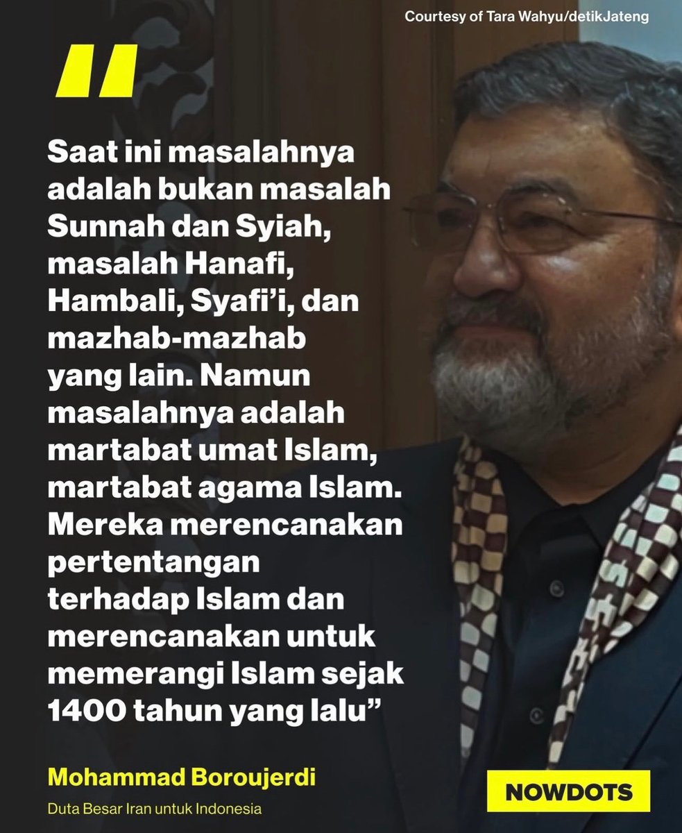 Iran Embassy in Indonesia tweet media