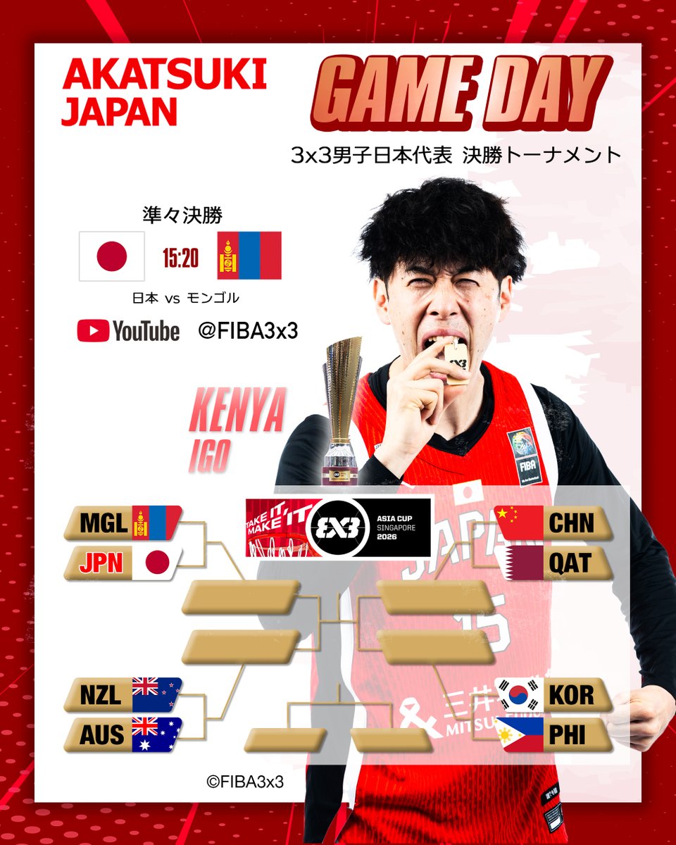 AkatsukiJapan 3x3日本代表 🏆FIBA 3x3アジアカップ2026 初戦を