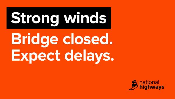 HighwaysYORKS's tweet image. The #HumberBridge is closed in both directions between the A1077 #Barton-upon-Humber and the A1105 #Hessle to high sided vehicles. This is due to strong winds.

Wind speeds will continue to be monitored throughout the evening.

For more info: ow.ly/LfzU50YEht4