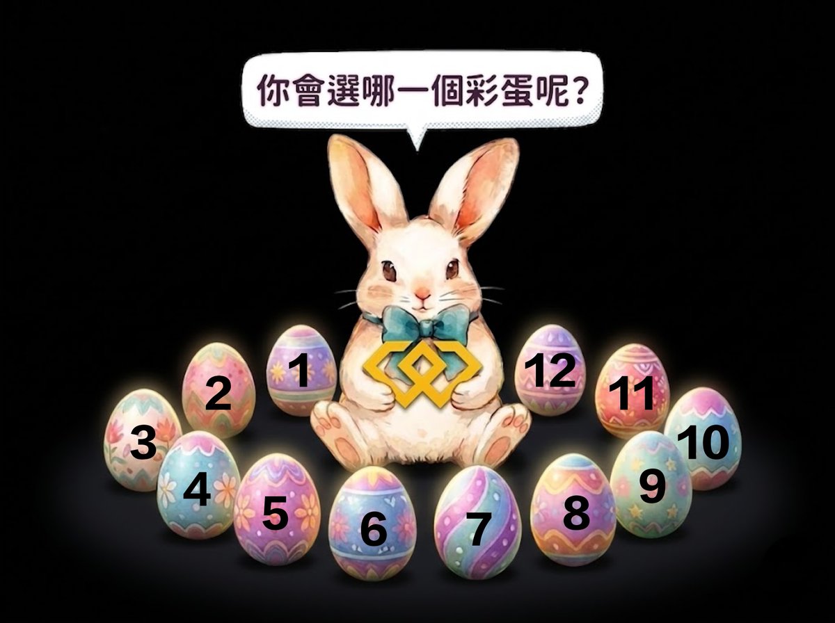 🐰 複活節彩蛋大樂透 🥚

這裡有12顆神秘彩蛋，
🧧 請你憑直覺選一顆最喜歡的（1-12號）。

✅ 追踪 <a href="/weexglobal_ch/">WEEX唯客中文</a>
✅ 轉髮 + 按讚 本內容
✅ 評論區冩下數字 + UID

72小時後，小編會公佈一個“天選數字”。
所有選了這個數字的小夥伴中，
隨機抽3位，每人送10U～ 💰

#WEEX #複活節 #彩蛋 #抽獎